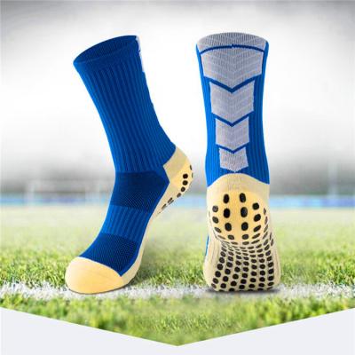 China QUICK DRY Cheap Wholesale Football Socks And Durable Colorful Sports Anti Slip Football Socks for sale