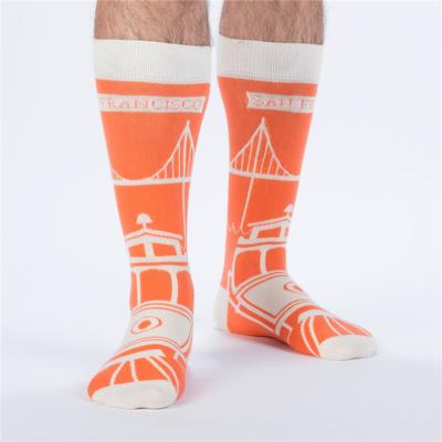 China JL223- QUICK DRY Logo Promotional Crew Socks Custom Made With Your Design Personalized Sports Dress Socks for sale