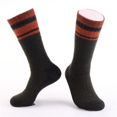 China JL262-Custom Men's QUICK DRY Winter Sports Crew Socks Mens Striped Women Cycling Wool Cotton Sporty Dress Socks for sale