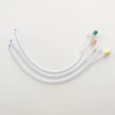 China Manufacturer Foley Catheter 100% Silicone 2-Way Balloon Urine Catheter 14 Fr Silicone Foley Catheter for sale