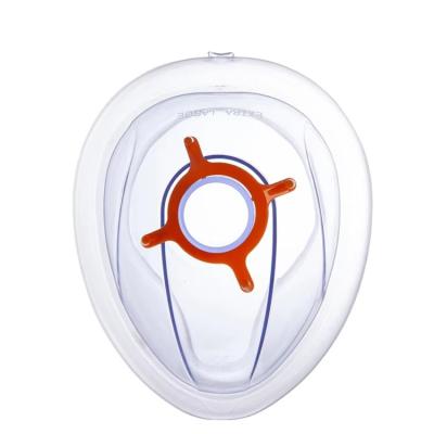 China Latex Free Transparent Dome Soft Air Cushion Medical Silicone Anesthesia Mask With Standard Port Air Cushion Mask for sale