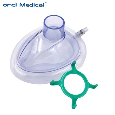 China Hospital Disposable Air Cushion Mask Inflatable Disposable Breathing Medical Face Oxygen PVC Anesthesia Mask Company Price for sale