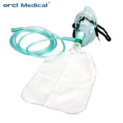 China ORCL Medisch PVC niet-herademend zuurstofmasker met reservoirzak Te koop