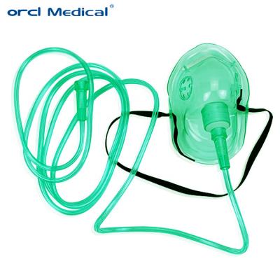 China ORCL-OM Non Rebreather Oxygen Mask Disposable PVC Oxygen Mask With Tubing for sale