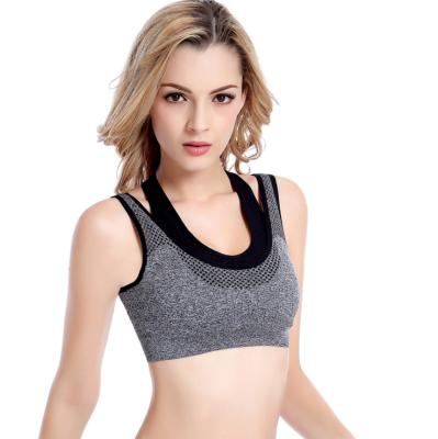 China China Wholesale Hot Selling Fitness Spandex Fitness Bra Gym Antibacterial Top High Print Bra Dry Fit Woman for sale