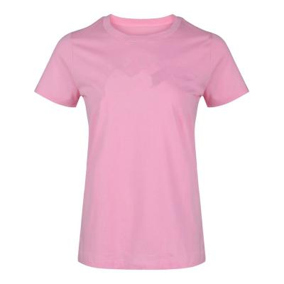 China Lady Empty Short Sleeve Full Cotton Tank Shirt Breathable Basic Top Basic Plain Dyed T-Shirt For Girls Summer Fit Tee for sale