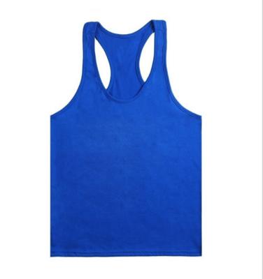 China Singlets Sleeveless Mesh Tank Top Men's Fitness Vest Gym Workout Casual Polyester Spandex Sports Bodybuilding Wholesale QUICK DRY for sale