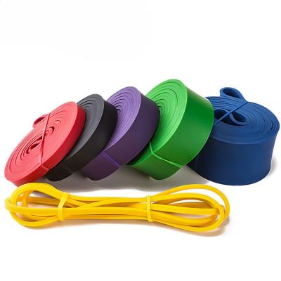 China Eco-Friendly Custom Long Elastic Yoga Power Pull Up Stretch Bands Workout Equipment Exercise Gym Latex Resistance Bands Set for sale