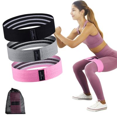 China Eco-Friendly Fabric Resistance Bands Hip Band Circle For Booty And Glutes Loop 3 Pack Resistance Bands For Legs And Butt for sale