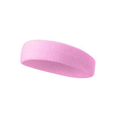 China Durable wholesale hot sales custom sweat headband with logo for colorful women and men sports fabric elastic cotton for sale