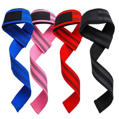 China Custom Logo Weightlifting Wrist Straps Weightlifting Gym Fitness Wrist Cuff Wholesale Durable and Comfortable Wrist Straps for sale