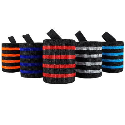 China High Elasticity Custom Logo Fitness Adjustable Compression Weightlifting Straps Gym Wrist Support Wraps for sale