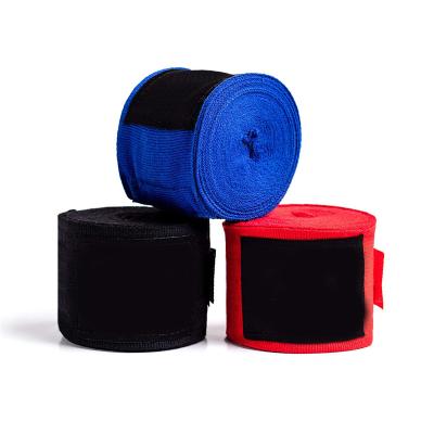 China Breathable Bandage Handwraps Adjustable Elasticity 5m Kickboxing Sports Polyester Hand Wraps Boxing Bandage 180 Inch Boxing Hand Wrap for sale