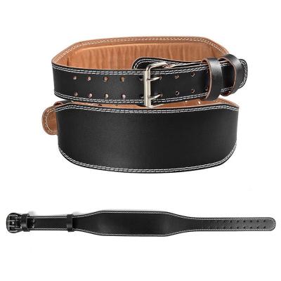 China High Quality Comfortable And Eco-Friendly Leather Strength Train Fitness Weightlifting Belt Waist Support for sale