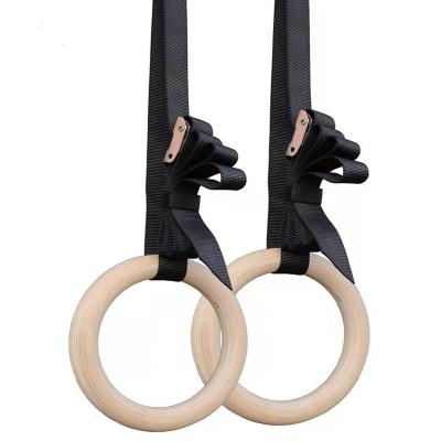 China Wholesale Durable Fitness Gym Training Wooden Gym Rings for sale