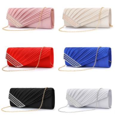 China Luxury Elegant Women Shoulder Bags Wedding Party Bag Girl Clutch Purse High Quality Stain Crystal Evening Bag Party Wallet for sale