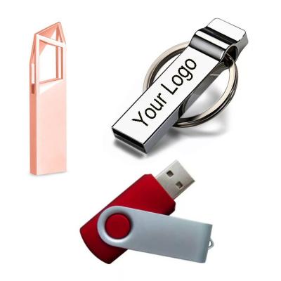 China Fashion Metal Swivel Shape Custom Cheap ATM Credit Card 1gb 2gb USB Solid Stick For iPhone Drive OTG 64mb 64gb Flash Memory Sticks for sale