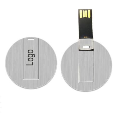 China Custom Wedding Metal Business Card USB Drive Spinner Memory Stick 128gb 1gb 2gb Ring Shape USB Flash Stick for sale