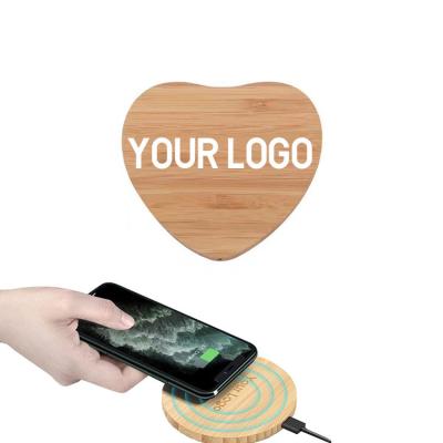 China Sublimation Safe Bamboo Wooden Conveient USB Phone Charger Wireless Android For Samsung Wireless Phone Charger Custom for sale