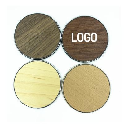 China New OEM Conveient USB Cell Qi Cell Phone Safe Wood Wooden 10w Wireless Charger For iPhone 12 Samsung Huawei Charger Apple Logo Radio for sale