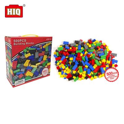 China Best Construction Toy 500pcs Toys Compatible Plastic Building Blocks For Kid for sale