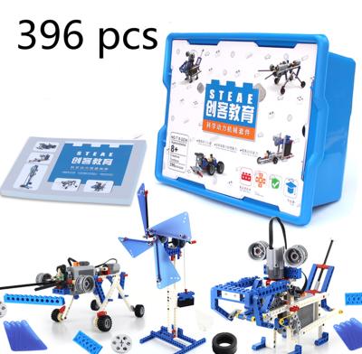 China 2021 Building Toy 396pcs Electronic Educational Toys Technic Rod Building Blocks Set 9686 for sale