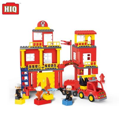 China The fire station creative plastic building toy building block toys for kindergarten for sale