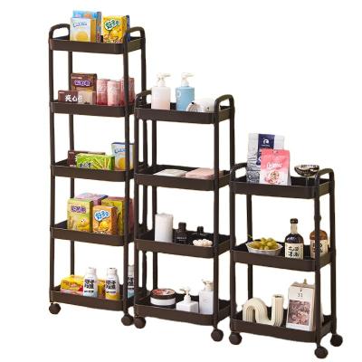 China China Wholesale Multilayer Universal Plastic Storage Rack Simple And Modern Design Space Saving for sale