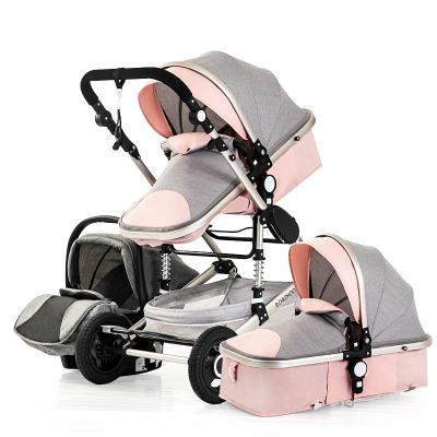 China Shopping Multifunctional Cheapest Hot Mom Stroller Lightweight Baby Stroller 3 in 1 Baby Pram Shipping Bag Luxury Car Seat for sale