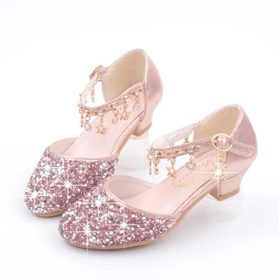 China Light Sequin Kids Girls Princess Party Dress Shoes for Children Pageant Kids Wedding Shoes Bridesmaid Shoes for sale