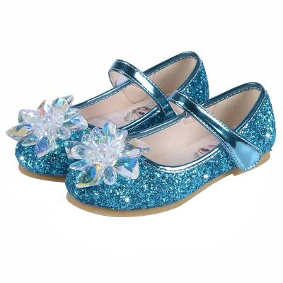 China Wholesale waterproof little girls crystal simple rhinestone shoes girls performance princess breathable inner shoes for sale