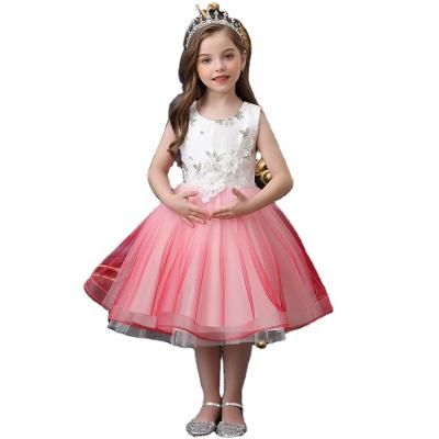 China 2021 Anti-static Girls Princess Dress Sleeveless Tutu Summer Dress Girls Baby Dresses Kids Clothes for sale