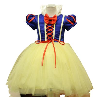 China Breathable Fancy Snow Princess Dress Christmas Costume Halloween Cosplay White Dress Up Baby Clothes Birthday Party Kids Tutu Dresses for sale