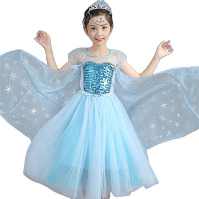 China Princess Girl Dress Frozen 2 Anna Elsa Cosplay Kids Dresses 2 Carnival Costume Girls Dress Fantasy Vestidos Kids Party Dress for sale