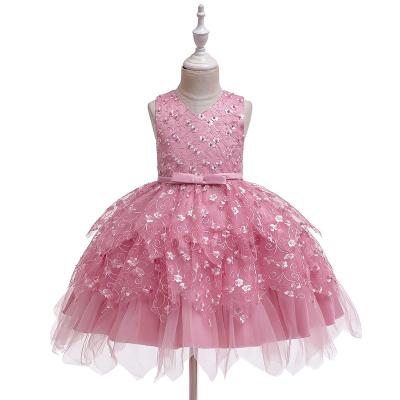 China 0-5 Years Children's Irregular Children's Clothing Party Wear Girls' Summer Birthday Baptism Party Sprincess Dress for sale