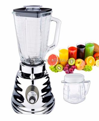 China Household 2 in 1 Best Commercial Blender Electric Plating Ice Crusher Fruit Blender and Blender for sale