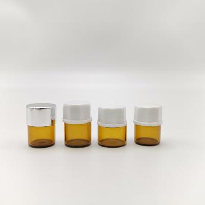 China 1ml 2ml cosmetic empty test tubes glass perfume bottle jars cheap and high quality screw cap for sale