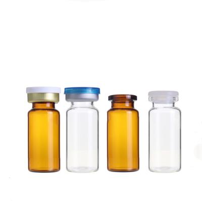 China Cosmetic Chinese Factory Supply 10ml Clear Tubular Glass Vial Injection Bottle for sale