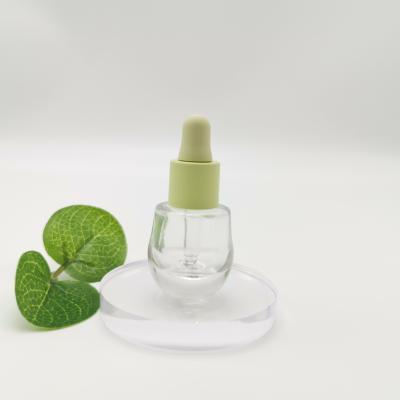 China High Qutantity Cosmetic Screen Printing Clear Glass Essential Oil Dropper Bottles for sale