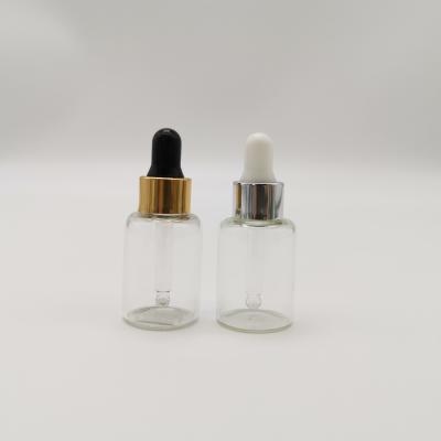 China 10ml Cosmetic High Quantity And Luxury Empty Clear Glass Vial With Dropper for sale