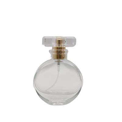 China Cosmetic Transparent Luxury Empty Perfume Bottles Around Bulk 30ml 50ml 100ml for sale