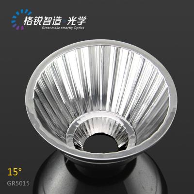 China Optical Grade PC Lighting Accessories COB Reflector For Spot Light GR-5015 50mm 15 Degree Led Cup Light à venda