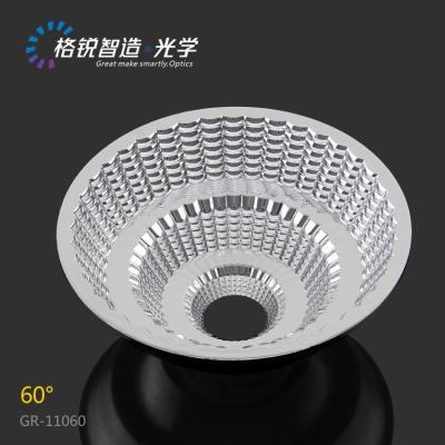 중국 Optical Grade PC Lighting Accessories COB Reflector For Commercial Lighting GR-11060 110mm 60 Degree COB Led Reflector 판매용