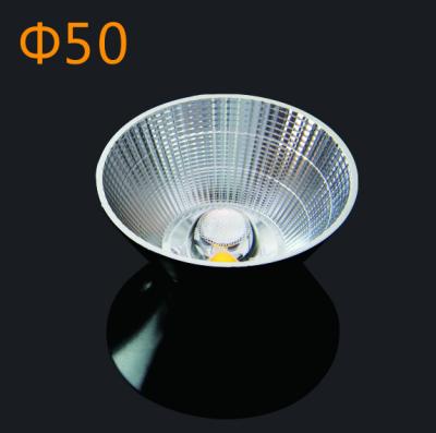 China Safety LED COB 10W Aluminum Plastic Reflector GP-50 With Narrow Angel For Spotlight à venda