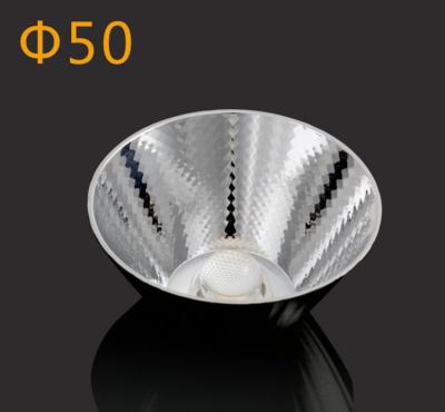 Κίνα Grade PC High Efficiency COB Optical Reflector For GD-5023 Spotlight 50mm 23 Degree Led Torch Reflector προς πώληση