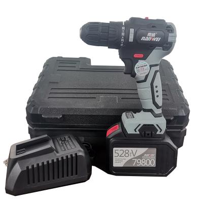 China New Type Double Speed ​​Li-ion Screwdriver Lithium Battery Household Electric Cordless Drill for sale