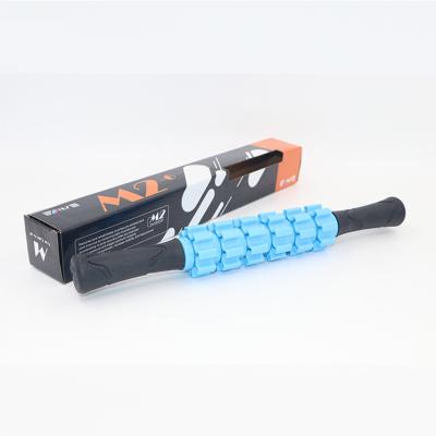 China 2021 Hot Sale Muscle Body PVC Foam Roller Plastic Foam Roller Hand Held Gym RecoveryYoga Massager Ball Stick for sale