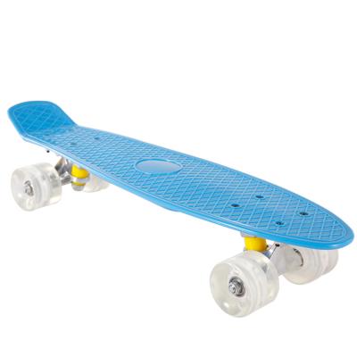 China 2021 youth hot sale comfortalbe fish board skate board color plastic skateboard wholesale for sale