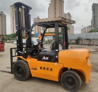 China Used Hangzhou Forklift A50 Second Hand Construction Equipment for sale