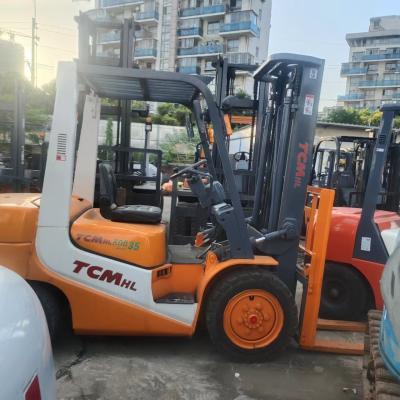 China Used Forklift TCM 35 Second Hand Construction Equipment And Machinery for sale